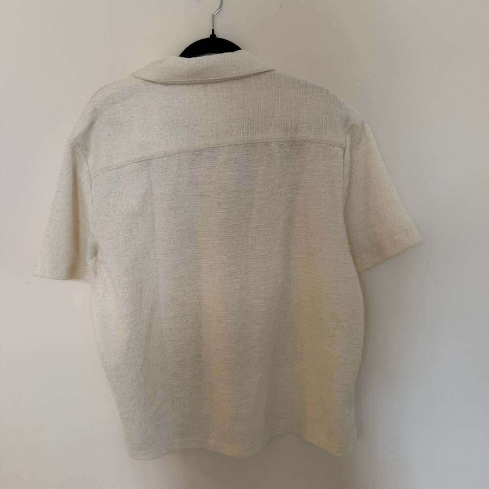 Denim & Flower Ricky Singh Textured Knit Short Sleeve Camp Shirt - Picture 5 of 5